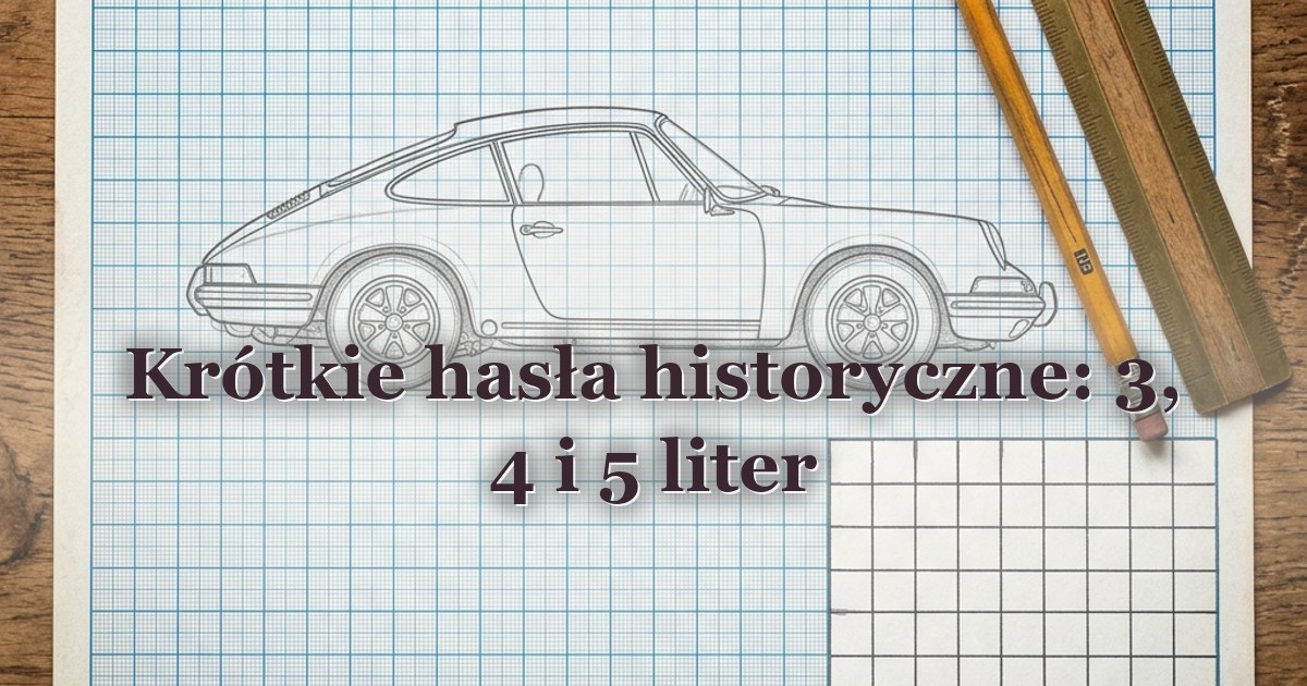 Krótkie hasła historyczne: 3, 4 i 5 liter