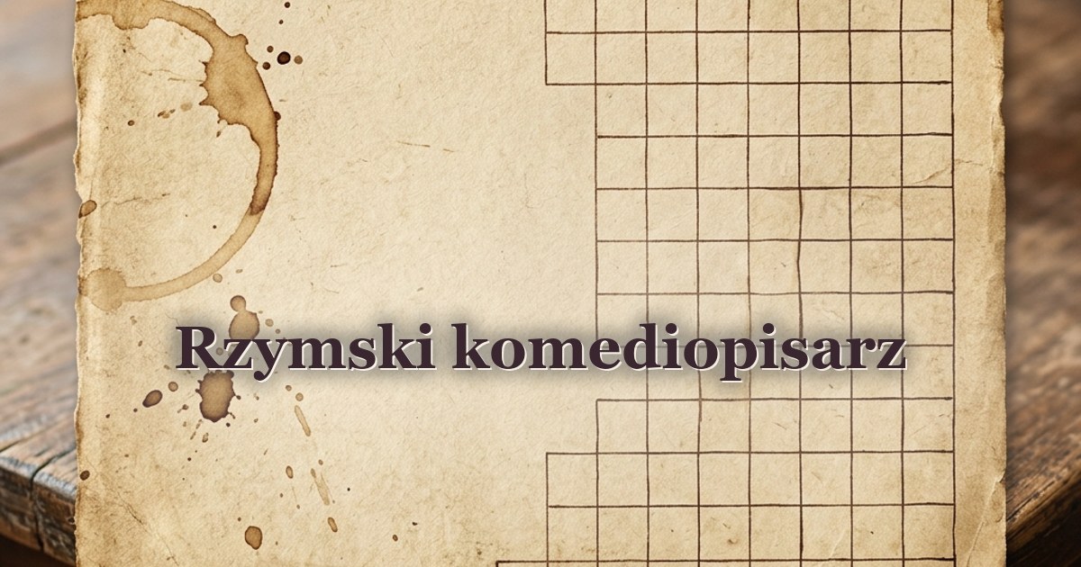 Rzymski komediopisarz